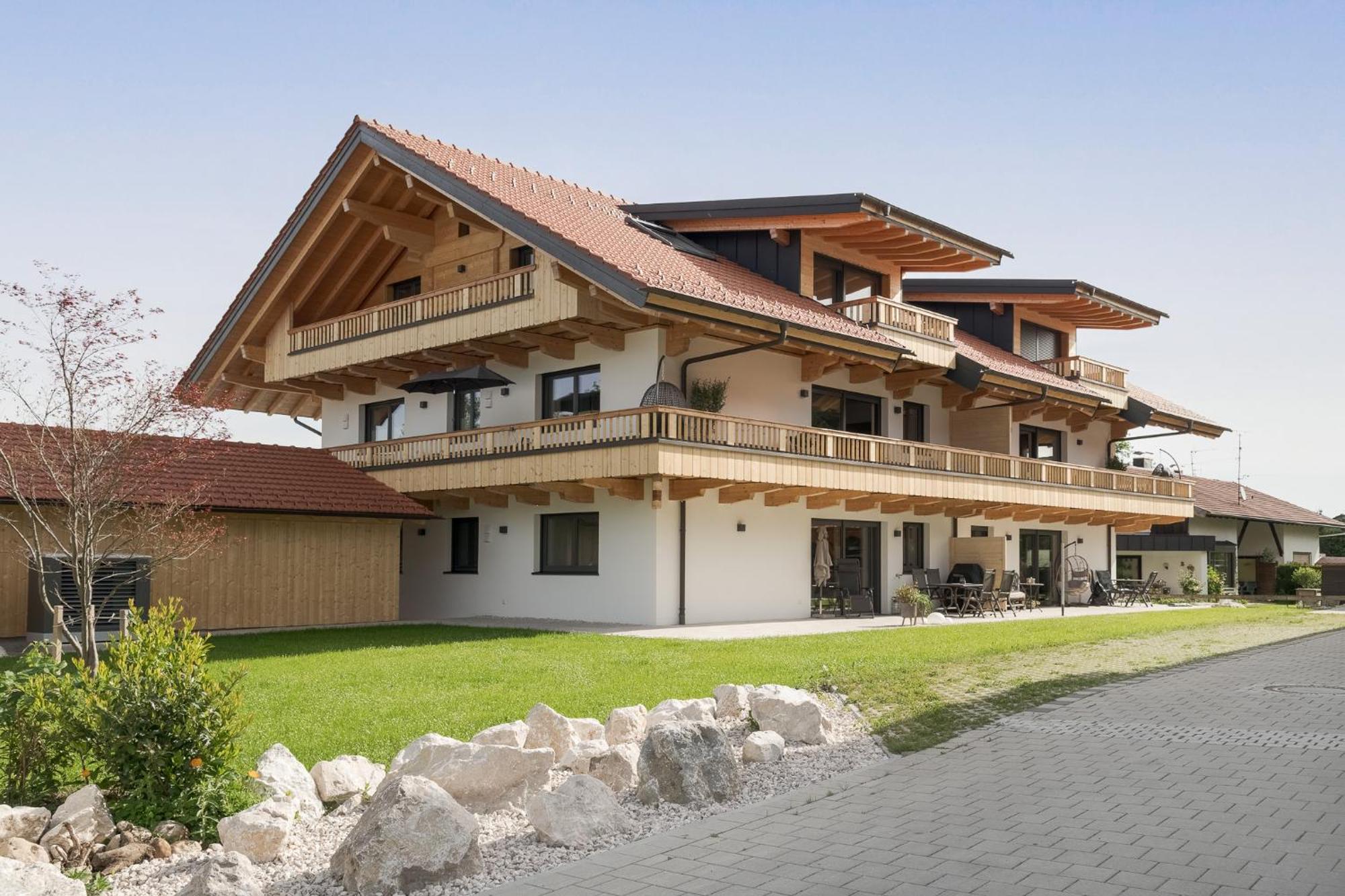 Fenjoy: Ferienapartment In Neubau / Balkon / Bbq Bernau am Chiemsee Esterno foto